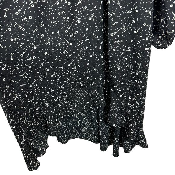 Carly Jean Womens Ditsy Floral Print Midi Asymmetrical Dress‎ Sz L Boho Festival - Picture 6 of 14